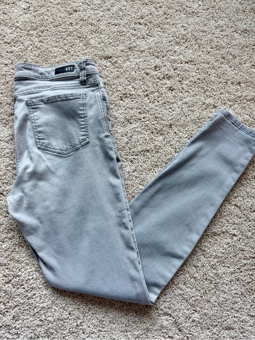 Women’s Kut From The Kloth Mia Toothpick Skinny Jeans Gray Size 10